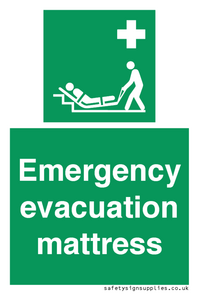 Emergency evacuation mattress